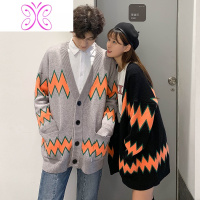 YUANSU肖战同款毛衣外套男女韩版宽松慵懒风开衫针织衫学院风情侣线衣潮毛衣