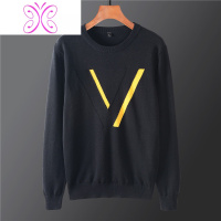 YUANSU男士毛衣秋冬季薄款打底针织衫潮流棉内搭冬天加绒加厚保暖衣服毛衣