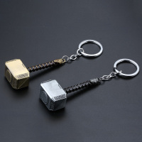 复仇者联盟雷神之锤钥匙扣暴风战斧复联4无限宝石挂件旋转雷神锤