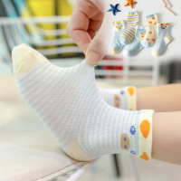 婴儿袜子夏季薄款春夏船袜薄长筒网眼新生儿夏天男童女童宝宝儿童