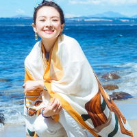 丝巾女百搭妻子的浪漫旅行章子怡同款防晒披肩夏季薄款沙滩巾围巾
