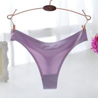 冰丝一片式无痕丁字裤女士t裤 情趣低腰火辣性感内裤女诱惑蕾丝