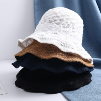 日系短发chic渔夫帽女夏天出游防晒遮阳帽子韩版百搭可折叠太阳帽