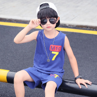 男童夏装背心短裤套装儿童运动无袖2019新款帅气中大童男孩洋气潮