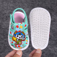 婴儿布凉鞋0-1-2岁宝宝手工布鞋夏季男女儿童千层底学步鞋防滑