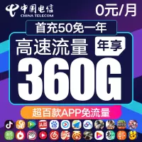 电信流量卡手机卡电话卡通话卡不限速手机卡纯无限流量卡4Gg大王卡0月租电话卡全国通用免费领取不限速