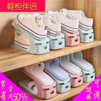 可调节鞋柜鞋子收纳神器塑料鞋架双层简易家用一体式鞋托架加厚
