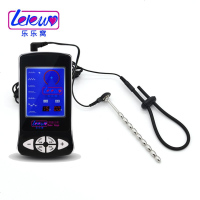 【电击器+马眼棒+环】久爱男用情趣电击高潮自慰器 不锈钢尿道堵马眼尿道刺激插棒A单环组合5900