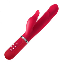 【自动伸缩】丽波充电伸缩转珠震动棒女用自慰器仿真阳具刺激AV棒成人情趣性用品部分产品仿真器具女用成人用品
