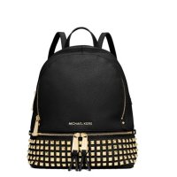 MICHAEL KORS 迈克·科尔斯欧美时尚 牛皮 拉链MK 女士铆钉双肩包30S5GEZB5L