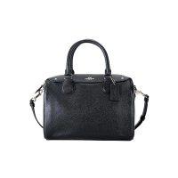 COACH 蔻驰 女士真皮时尚波士顿桶包 小号休闲斜挎手提包 F57521