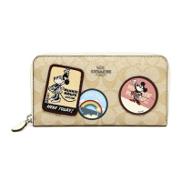 COACH 蔻驰 新款女士钱包 迪士尼系列长款钱夹 米奇米妮 F29380