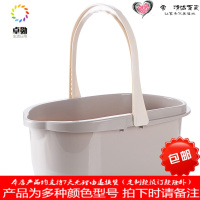 素色拖把桶储水桶长方形洗车提水桶加厚手提塑料桶家用大号清洗桶
