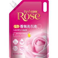 红玫瑰 香氛洗衣液1.1kg玫瑰精油机洗手洗袋装洗衣液 拼购孕婴洗衣液