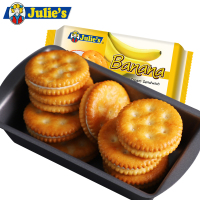 马来西亚原装进口茱蒂丝香蕉味夹心饼干100g