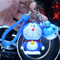 [三件套]卡通情侣钥匙扣女韩国创意汽车铃铛小挂件可爱包包钥匙圈