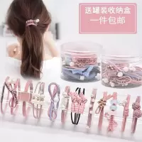 [12件套送收纳盒]新款韩版精美饰时尚女头饰皮绳百搭绳圈森女系弹力皮筋