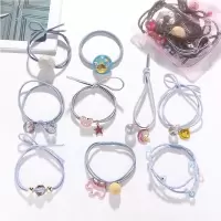 绳女头绳韩版简约圈女韩版可爱手链女头绳女学生圈简约森女