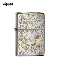 美国原装zipoo打火机正版霸气虎头虎爪男士高档礼品煤油防风