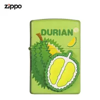 Zippo芝宝打火机榴莲忘返贴章zppo个性彩印纯铜正品之宝zipoo