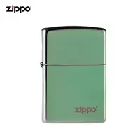 Zippo打火机官方变色绿冰标志墨绿海洋28129ZL男士定制zippo