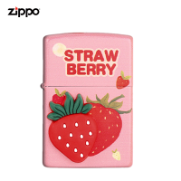 原装进口正品Zippo打火机正版缤纷草莓贴章礼盒套装新品之宝