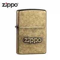 美国进口正版打火机仿古铜冲压zippo商标28994之宝男士送礼品