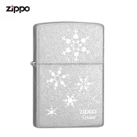 ZIPPO芝宝打火机正版之宝正品浪漫一朵雪花韩版镀银zipoo