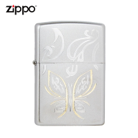 官方正品Zippo芝宝防风煤油打火机金蝴蝶zip之宝专柜正版送礼