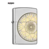 官方正版ZIPPO打火机煤油防风正品纯铜爱情罗盘zppo送礼男士zipoo七夕