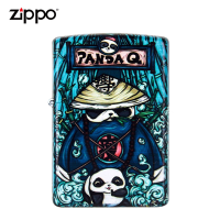 官方正品zippo之宝防风煤油打火机彩印御守功夫熊猫个性国风创意送礼