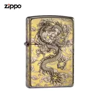 官方正品Zippo煤油打火机正版之宝zipoo祥云腾龙创意潮流个性送礼男士