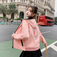 班俏BANQIAO外套女2023春秋新款双面穿潮夹克女士衣服百搭女上衣短款休闲