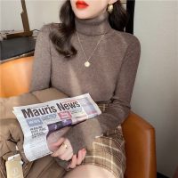 班俏BANQIAO半高领打底衫女秋冬洋气打底毛衣2023年春秋季新款内搭韩系针织衫