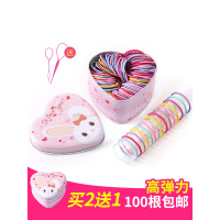 儿童皮筋女童头绳不伤橡皮筋韩国饰黑色小圈女孩扎头绳