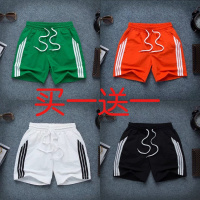 夏季短裤男跑步三分裤宽松大裤衩社会精神小伙沙滩裤情侣家居睡裤