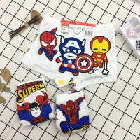 2019新款 儿童男宝宝小学生 超人蜘蛛侠美国队长平角莫代尔棉内裤