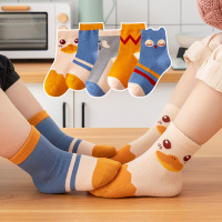 儿童袜子春秋纯棉男童女童卡通宝宝袜中大童学生全棉中筒袜秋冬季