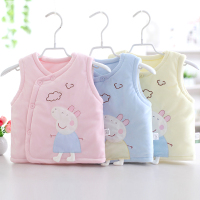 宝宝马甲秋冬厚新生儿马夹保暖婴幼儿坎肩背心儿童上衣男女潮新款