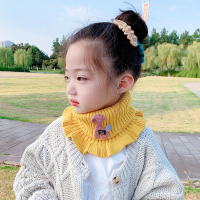 宝宝围巾冬季保暖防风脖套毛绒针织保暖儿童套脖可爱男童女童围脖