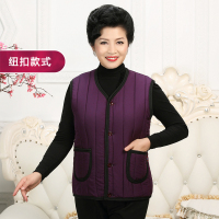 中老年马甲女士秋冬妈妈装老年人加绒加厚保暖棉背心大码坎肩马夹