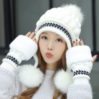 针织帽子女冬天韩版百搭2020新款时尚冬季保暖护耳加绒加厚毛线帽