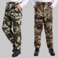 冬季中老年加肥加厚棉裤中年加大工装外穿裤子高腰男裤爸爸装