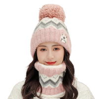 冬季帽子女保暖加绒毛线帽针织帽秋冬韩版百搭女士骑车冬天月子帽