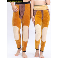 仿驼绒棉裤男冬三层加厚加绒裤女士高腰修身东北加大码中老年保暖裤