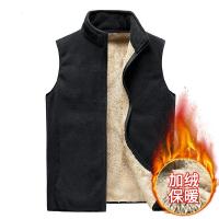 马甲男爸爸装宽松大码开衫男老人外套立领保暖坎肩贴身背心中老年