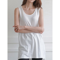 打底内搭大码白色吊带背心女设计感小众长款叠穿卫衣打底衫外穿夏