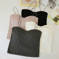 小吊带背心女内搭春秋2021年新款外穿带胸垫抹胸内衣打底美背上衣