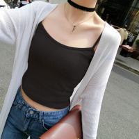 竖条纹吊带背心女士打底衫短款小背心吊带衫修身性感内搭背心女