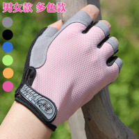 男女情侣户外登山半指手套 夏骑行健身防滑防晒薄透气开车男手套